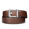 Waffengurt LEATHER GUN BELT X8 NICKEL, Brown