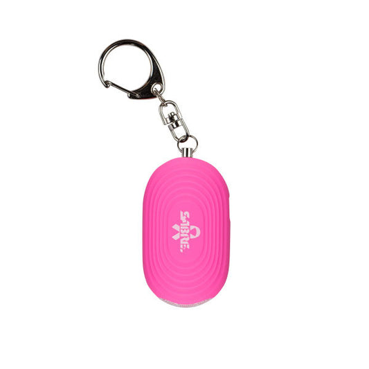 SABRE, Schrillalarm 2-in-1 Personal Alarm mit LED Licht & Karabinerhaken, pink