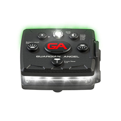 Lampe de sécurité GUARDIAN ANGEL MICRO BLANC/VERT, avec batterie