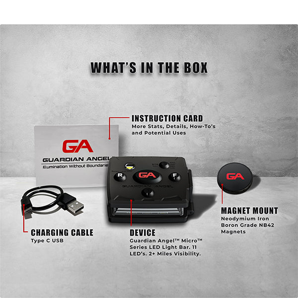 Lampe de sécurité GUARDIAN ANGEL MICRO ROUGE/ROUGE, avec batterie