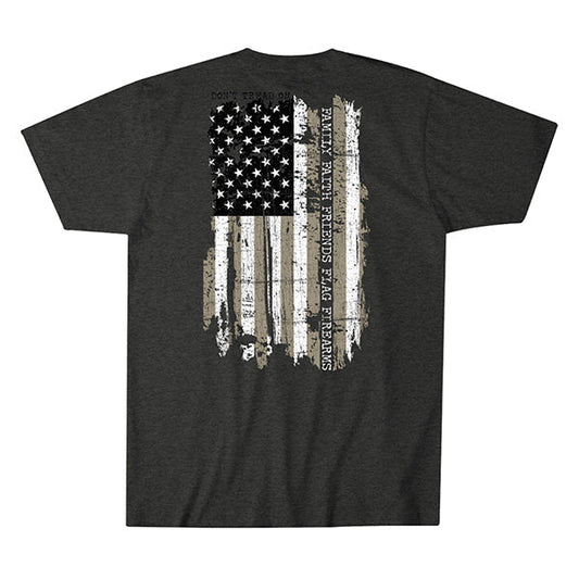 T-shirt DON'T TREAD FAMILY, anthracite chiné