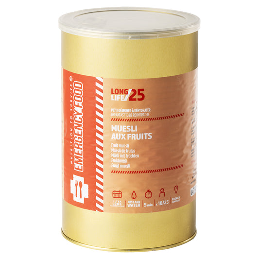 Fruit Muesli, Dose à 25 Portionen (Low Fat / Gluten-Free)