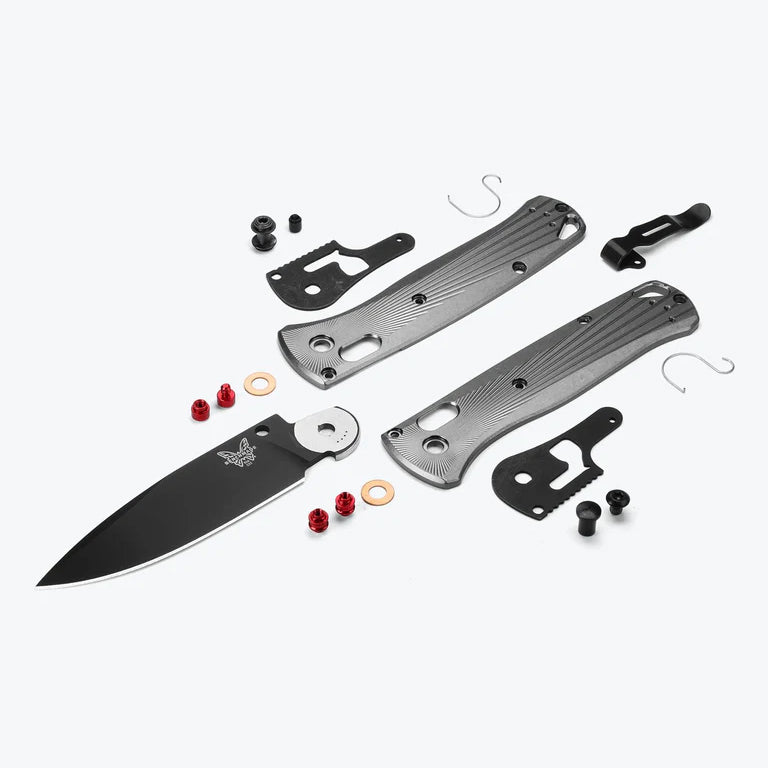 Coltello pieghevole Bugout, alluminio grigio