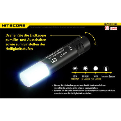 LED-TASCHENLAMPE LA10 - 135 Lumen (ohne Batterie)