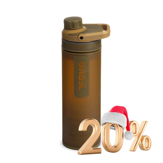 Wasserfilter ULTRAPRESS PURIFIER BOTTLE, coyote brown