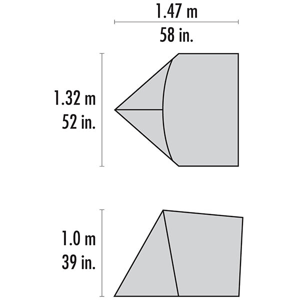 Rucksackzelt HUBBA GEAR SHED, green