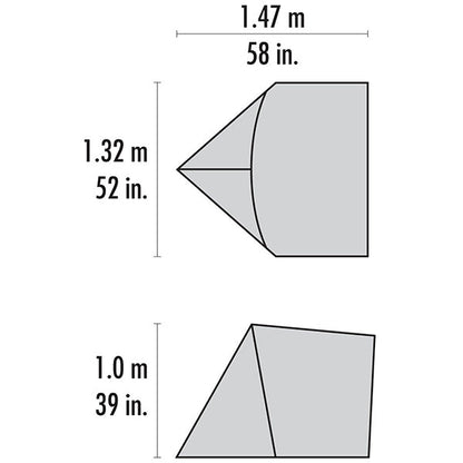 Rucksackzelt HUBBA GEAR SHED, green