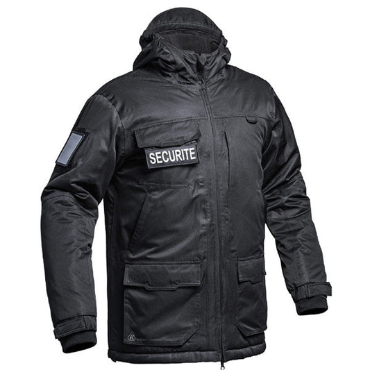 Parka Hardshell WF 150 SECU-ONE FLAP SECURITE, noir