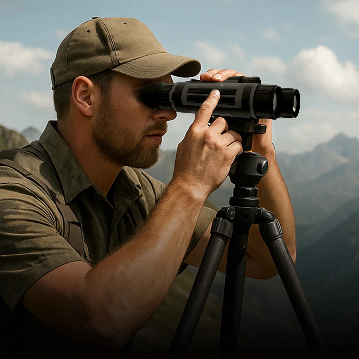 Jumelles multispectrales Binox-6 Dual 256x192, 6-48, 4 en 1 avec télémètre laser