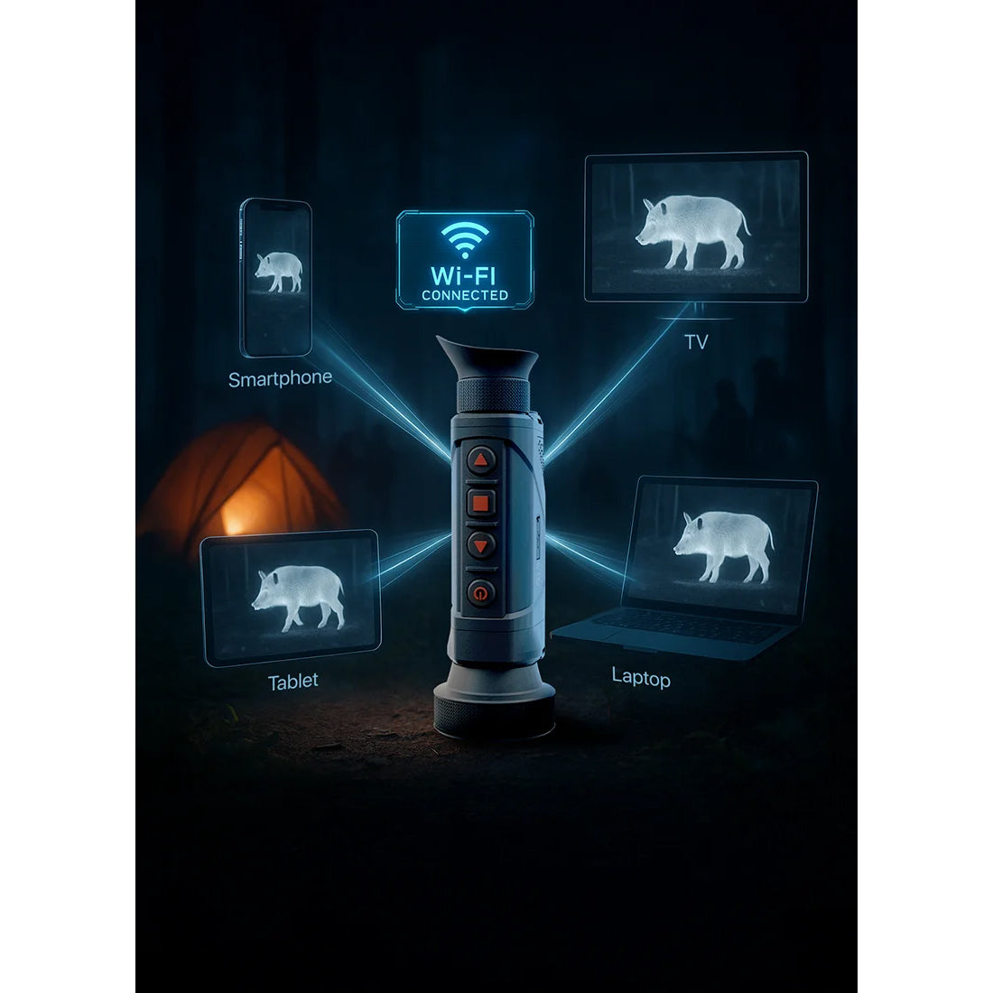 Monoculaire d'imagerie thermique BlazeHunter XD LRF