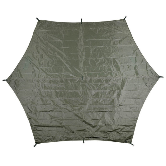 Abdeckplane Hexagon Tarp, olive, 310 x 340 cm