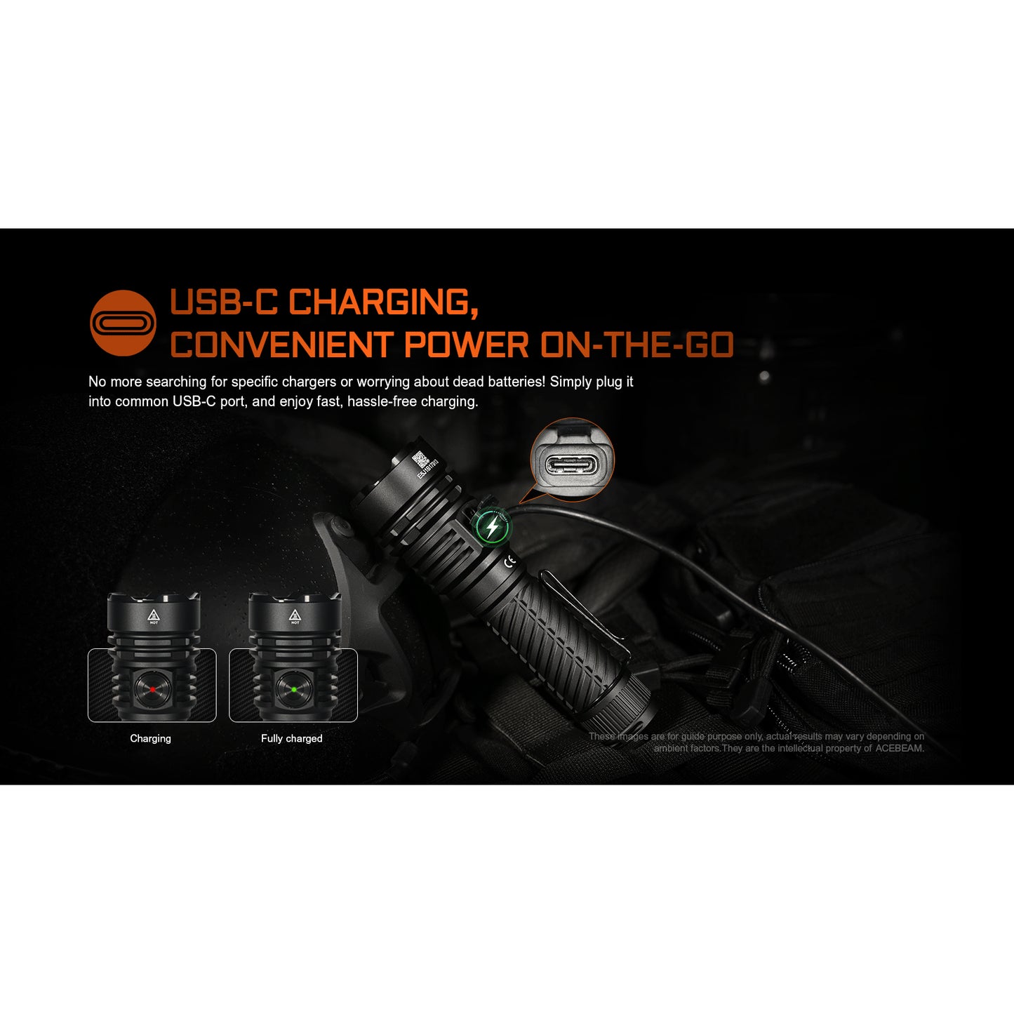 LED-Taschenlampe EC90, 4'300 Lumen (inkl. Akku)