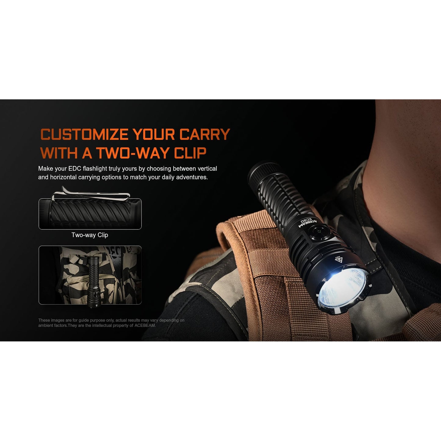 LED-Taschenlampe EC90, 4'300 Lumen (inkl. Akku)