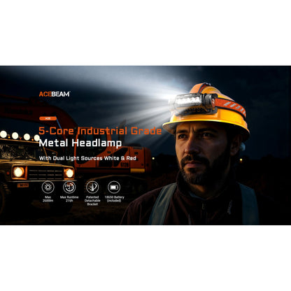 LED Stirnlampe H35, 2'600 Lumen (inkl. Akku)