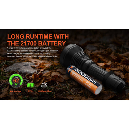 Taktische LED-Taschenlampe L19 2.0, 2'200 Lumen (inkl. Akku)