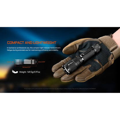 Taktische LED-Taschenlampe P16 2.0, 3'000 Lumen (inkl. Akku)