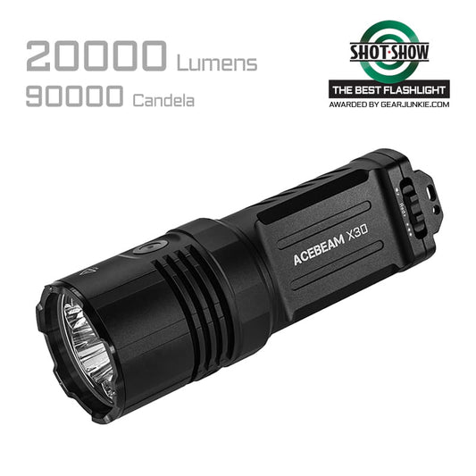 Suchscheinwerfer X30 Dual-Source, 20'000 Lumen, kaltweiss 6500K (inkl. Akkus)