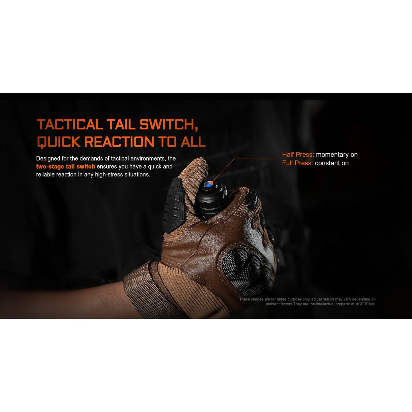 Taktische LED-Taschenlampe T37, 4'000 Lumen (inkl. Akku)