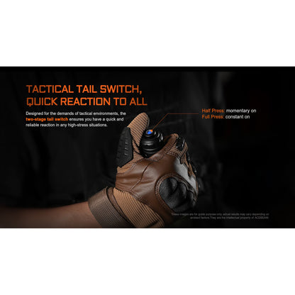 Taktische LED-Taschenlampe T37, 4'000 Lumen (inkl. Akku)