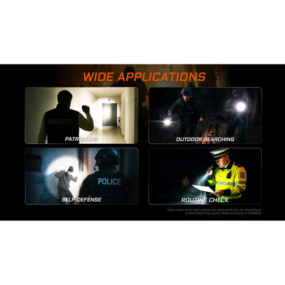 Taktische LED-Taschenlampe T37, 4'000 Lumen (inkl. Akku)