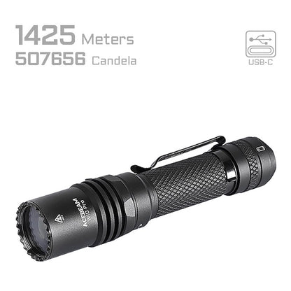 Lampe torche tactique LEP W10 PRO, 750 lumens (batterie incluse)