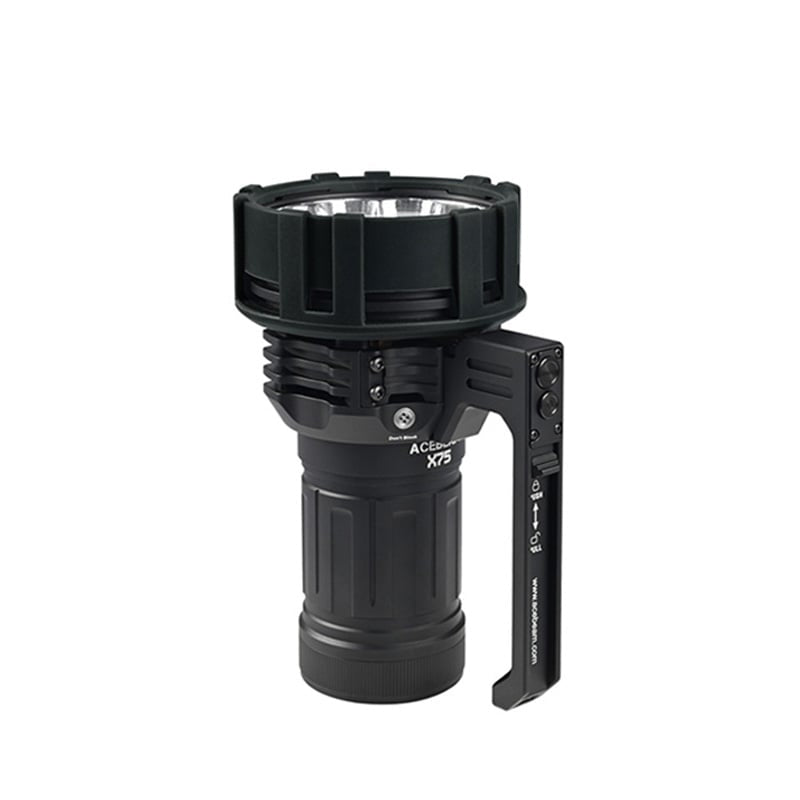 LED-Taschenlampe X75, 80'000 Lumen (inkl. Akku)