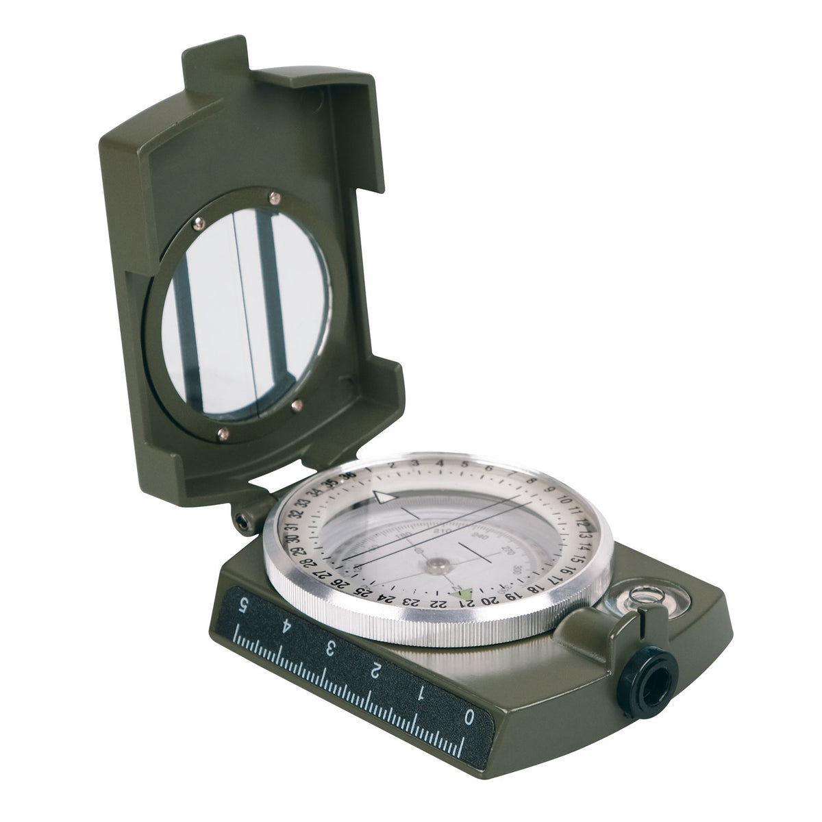 Bussola prismatica Army con custodia in nylon