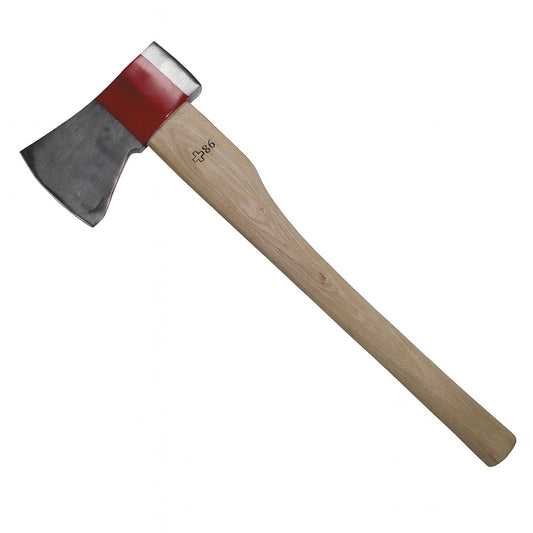 Hache, grande, manche en bois