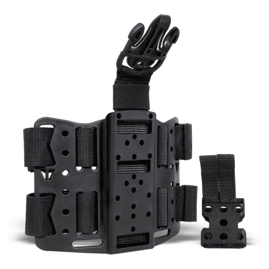 Plateforme de cuisse avec accessoires, noire