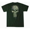 Maglietta DONT TREAD SKULL, verde foresta