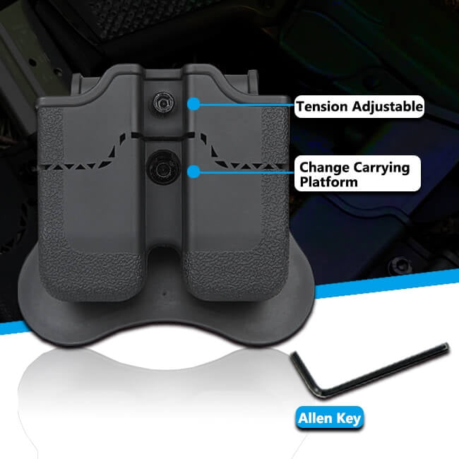 Double Magazine-Pouch with Paddle