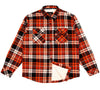 Camicia in flanella CANTEEN, ruggine/nero 