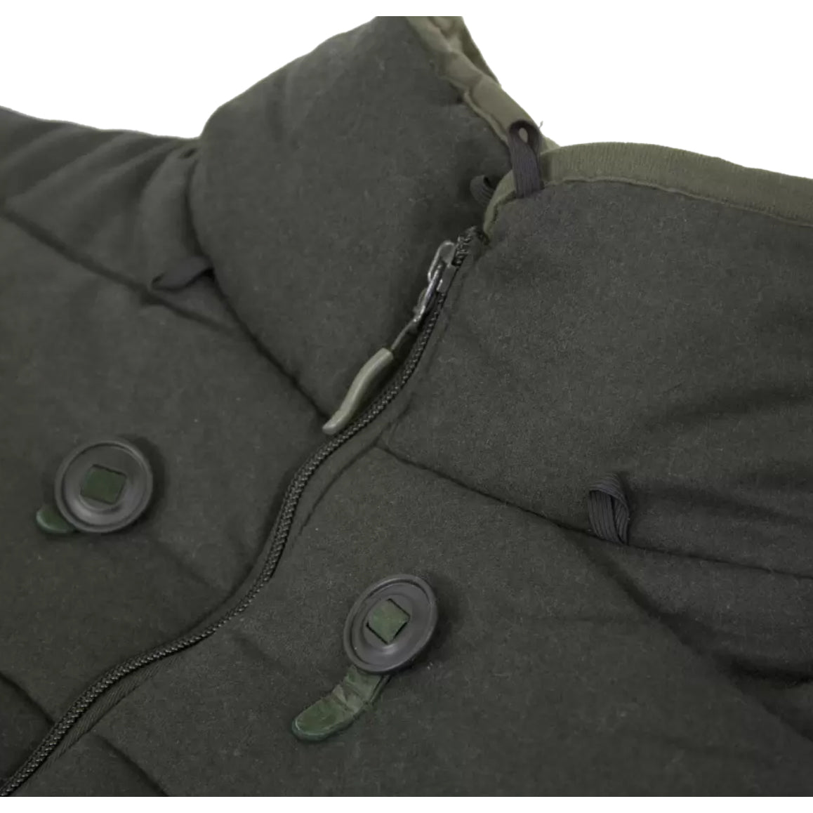 Giacca da caccia in loden e sezione del piede in pelliccia sintetica