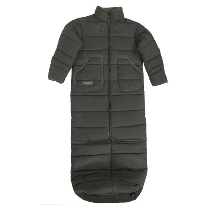 Giacca da caccia in loden e sezione del piede in pelliccia sintetica