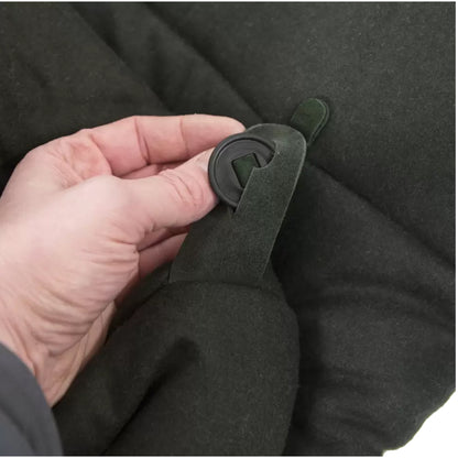 Giacca da caccia in loden e sezione del piede in pelliccia sintetica