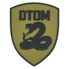 Distintivo con velcro per la toppa morale "NON CALPESTARMI" - verde ranger