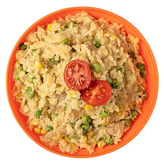 Riso al pollo con verdure (800 kcal) [Senza latticini e glutine]