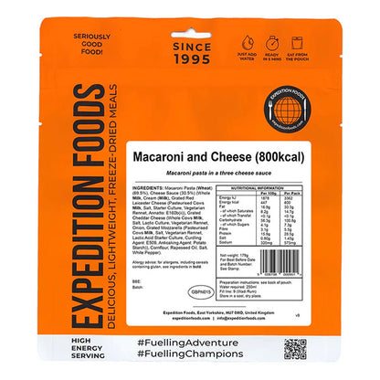 EXPEDITION FOODS, Macaroni and Cheese (800 kcal) [Vegetarian]