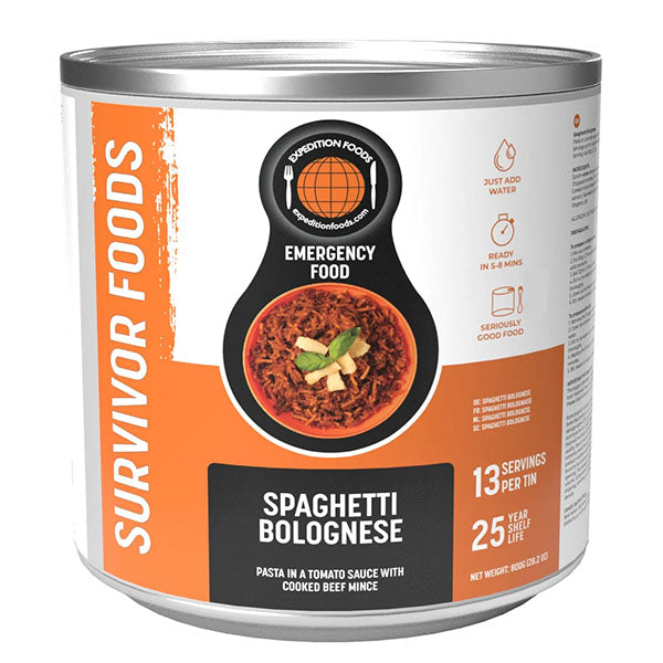 EXPEDITION FOODS, Spaghetti Bolonese, 13 Mahlzeiten [Dairy Free]