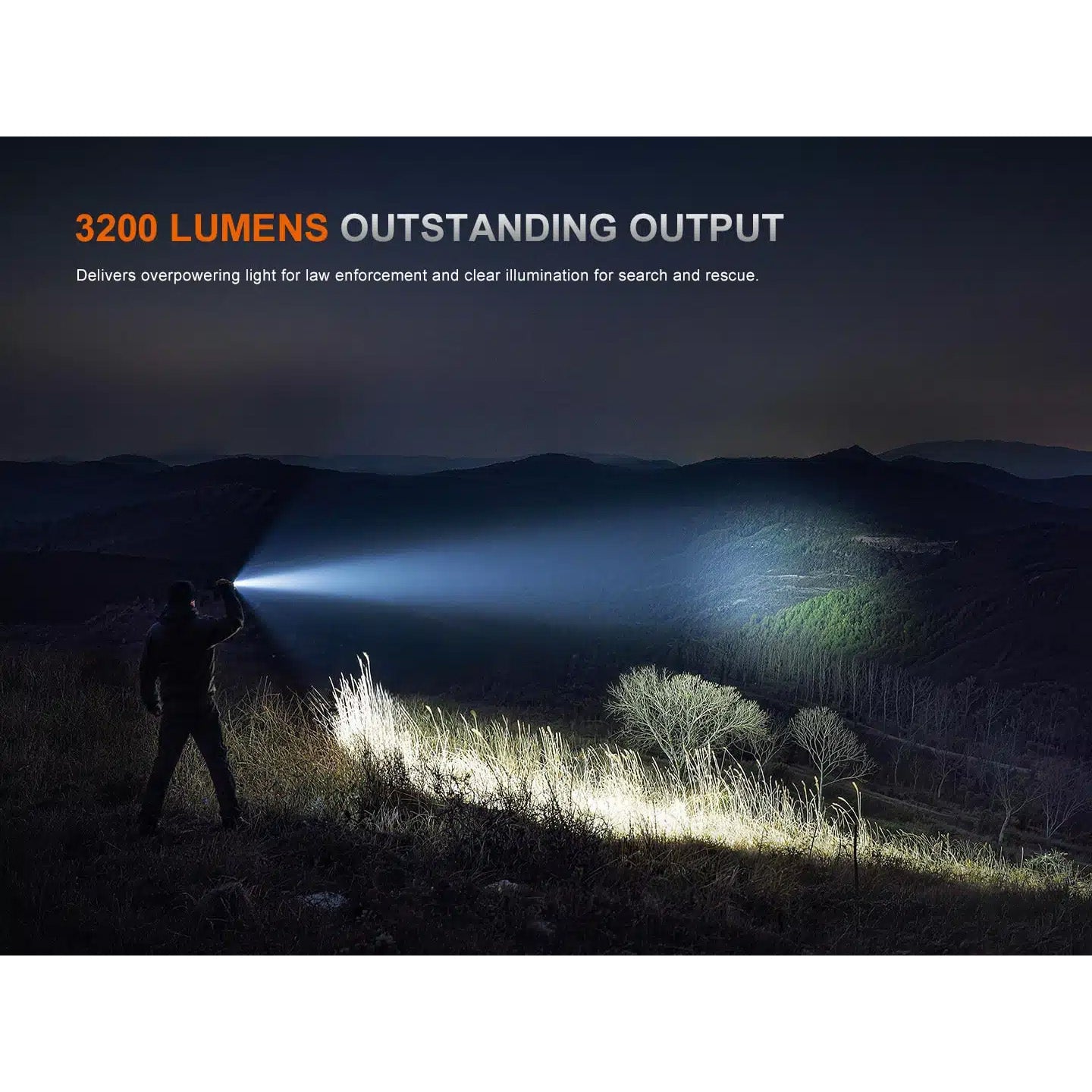 Taktische LED-Taschenlampe TK15R, 3'200 Lumen, inkl. Akku