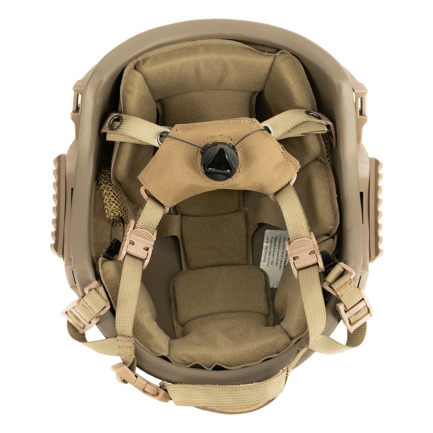 Ballistischer Schutzhelm KRANOS-X Aramid, Level NIJ IIIA, coyote