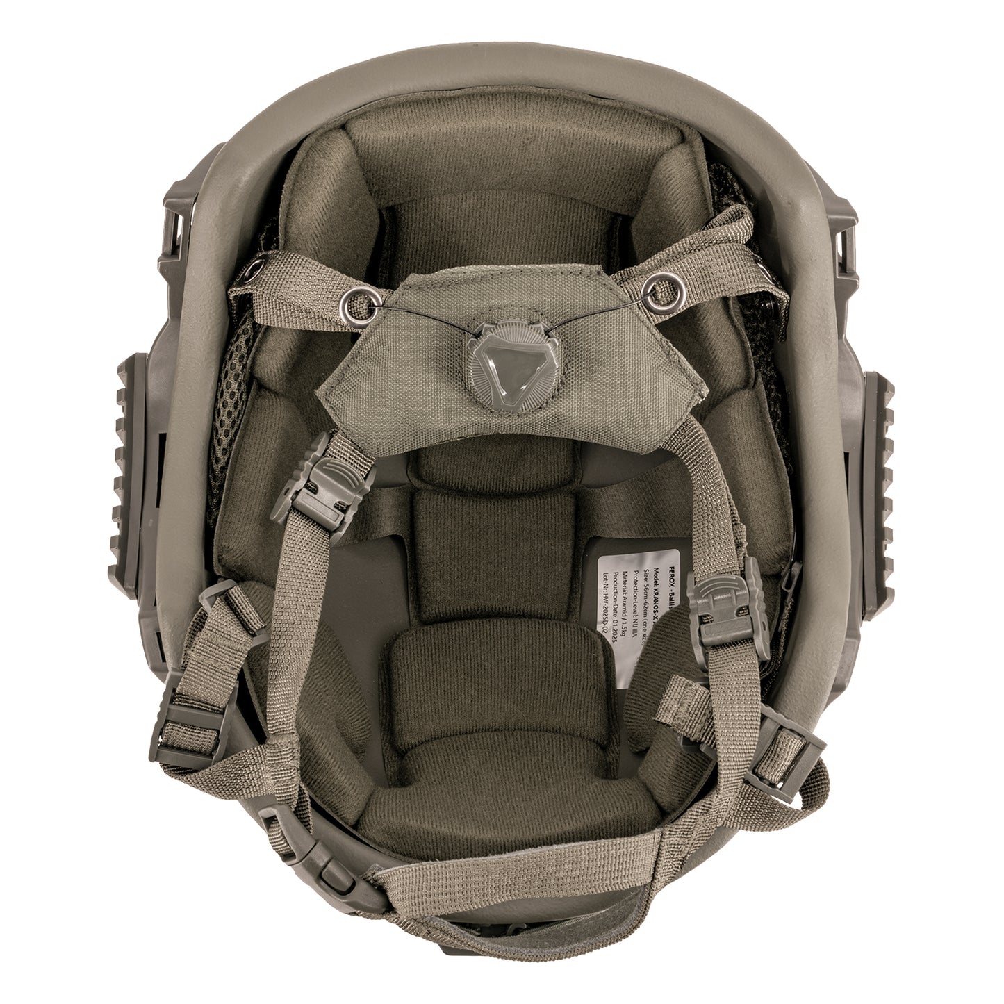 Ballistischer Schutzhelm KRANOS-X Aramid, Level NIJ IIIA, olive drab