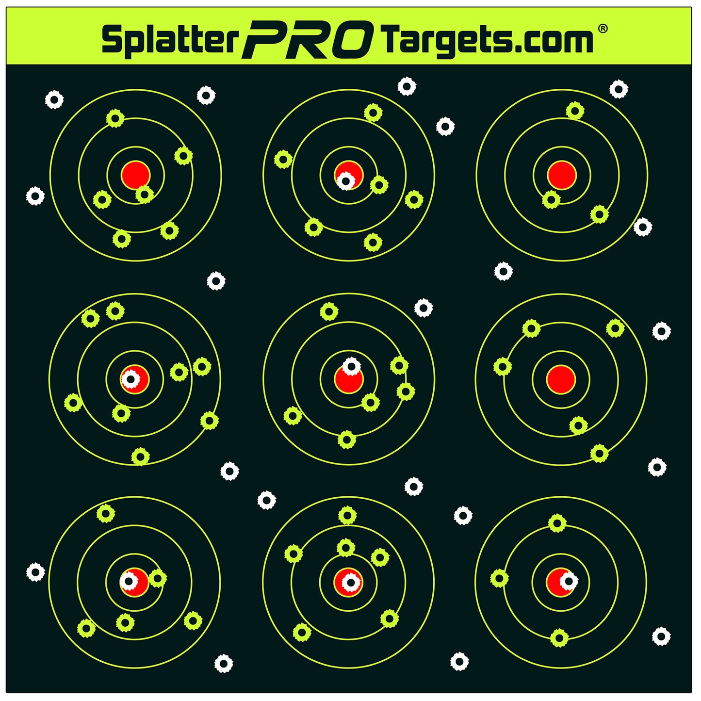 Splatter Pro Targets Zielscheiben GBU 0412, 30x30cm, 10er Packung