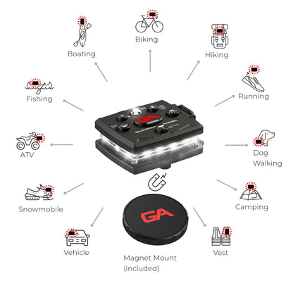 Lampe de sécurité GUARDIAN ANGEL MICRO BLANC/BLANC, avec batterie