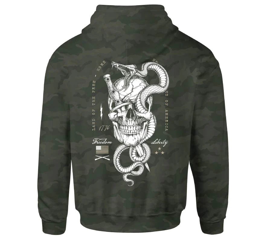 Hoody HOME HOOD, military green camo