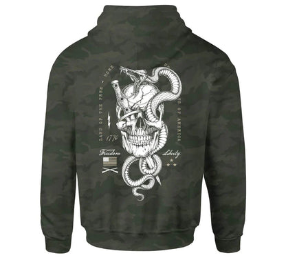 Hoody HOME HOOD, military green camo