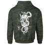 Felpa con cappuccio HOME HOOD, verde militare mimetico 