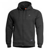 Felpa con cappuccio e zip Phaeton, nera