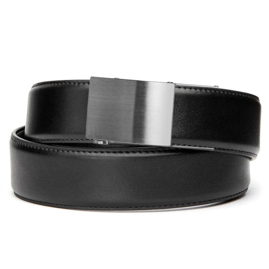 Waffengurt BLACK LEATHER GUN BELT X4, Black