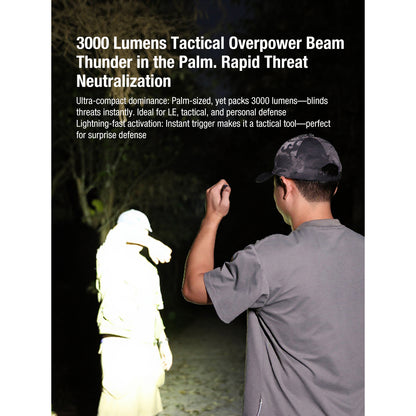 Lampe de poche tactique FlatTac X2, 3 000 lumens (batterie incluse)